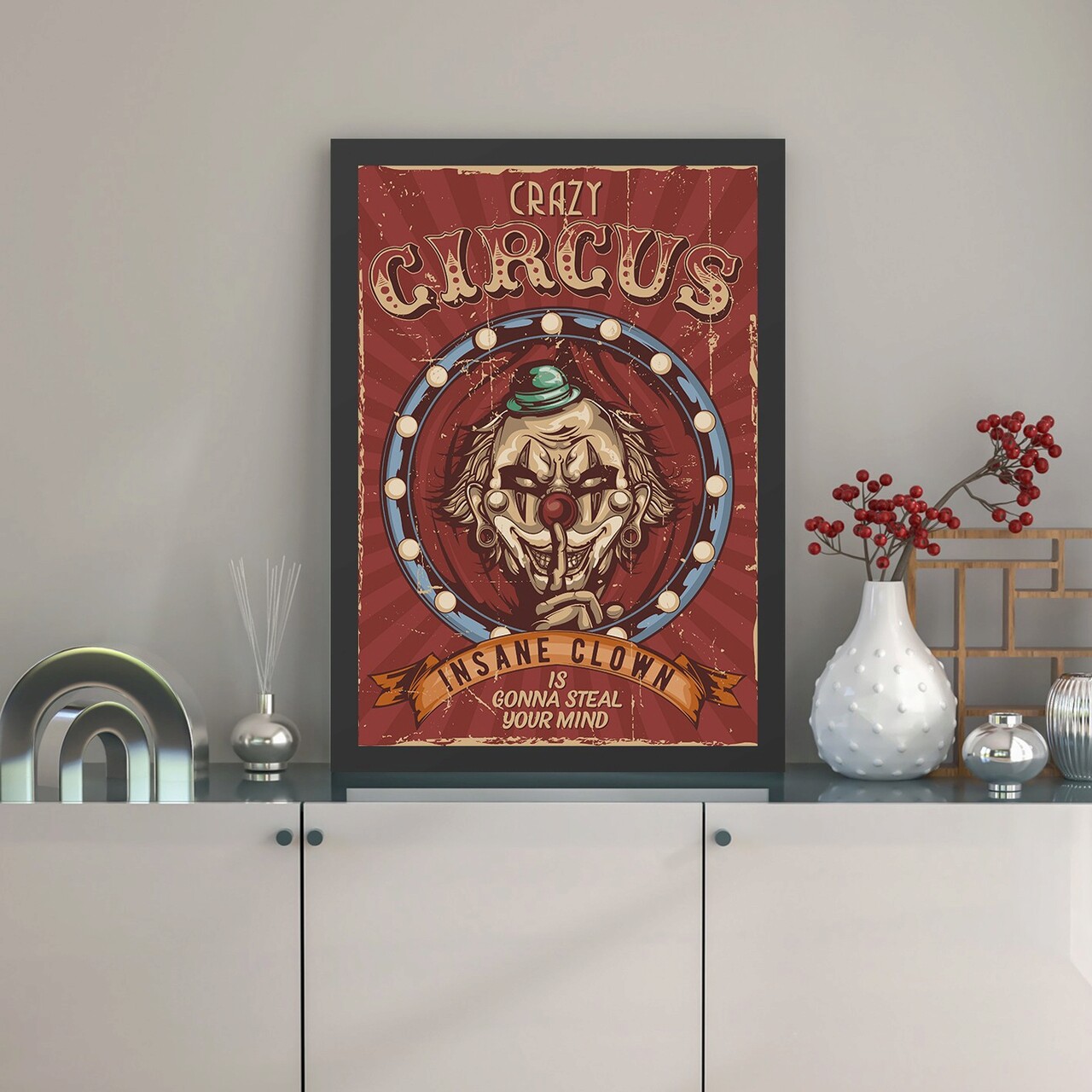 Tablou decorativ, Crazy Circus (40 x 55), Polistiren, Multicolor - imagine 3